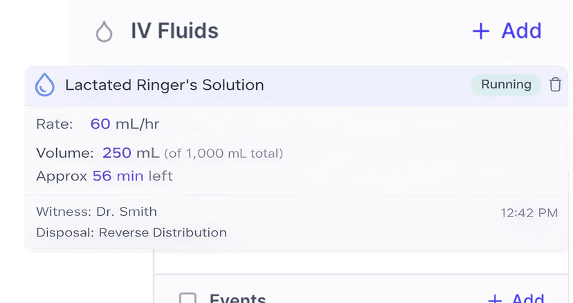IV Fluid Management + Smart Rate Conversion